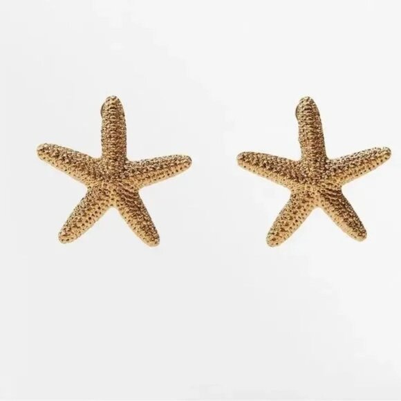 Starfish Statement Earrings - Picture 2 of 4